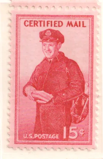 Certified Mail – Letter Carrier