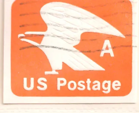 A-rate Eagle stamped envelope indicium
