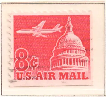 Jetliner over the U.S. Capitol – air mail
