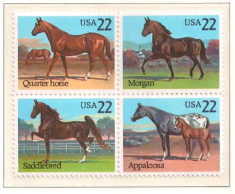 American Horses – Se-tenant Block