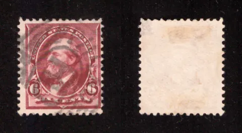 6 Cents – James A. Garfield (brown red, Small Bank Note)