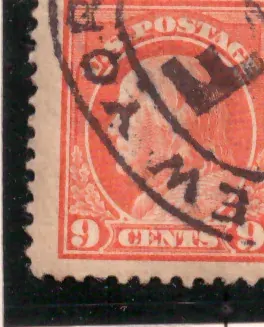 9 Cents – George Washington, salmon red