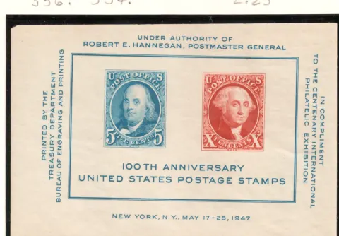 CIPEX – 100th Anniversary of U.S. Postage Stamps