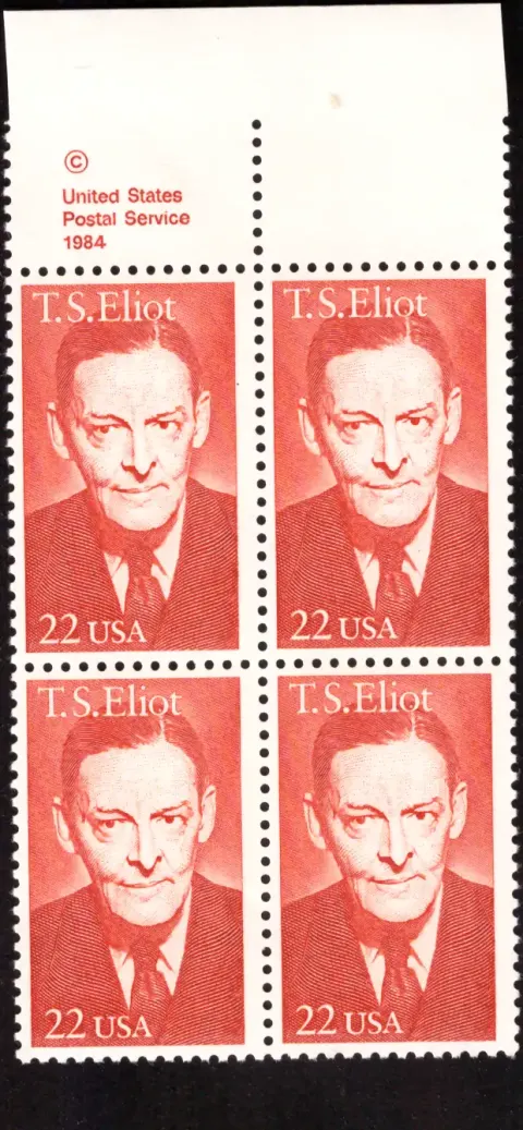 T. S. Eliot – Block of 4