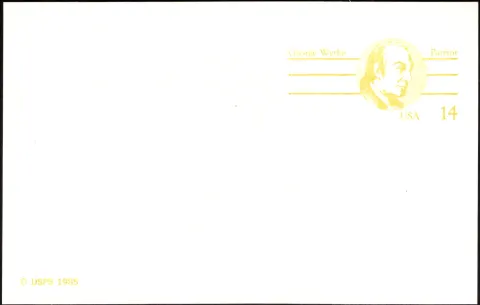 George Wythe — Patriot postal card