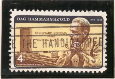 Dag Hammarskjöld – Inverted Yellow Background