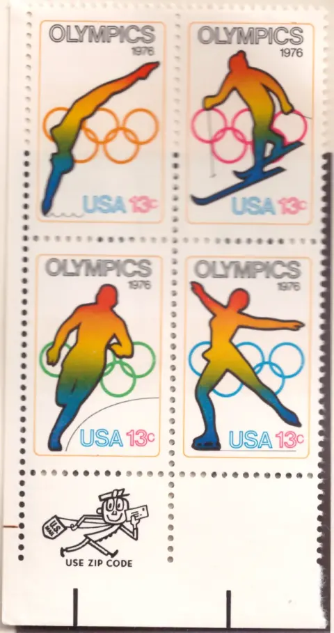 1976 Summer and Winter Olympic Games – block with selvage