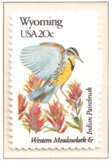 1982 State Birds and Flowers – Wyoming
