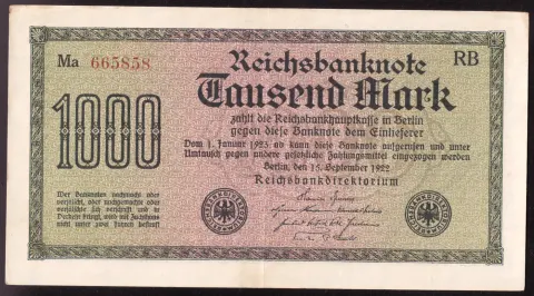 1000 Mark – Reichsbanknote