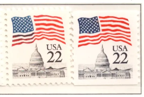 1985 Flag over Capitol Dome coil pair