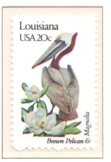 1982 State Birds and Flowers – Louisiana