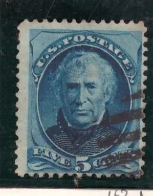 5 Cents – Zachary Taylor (blue, variety B)