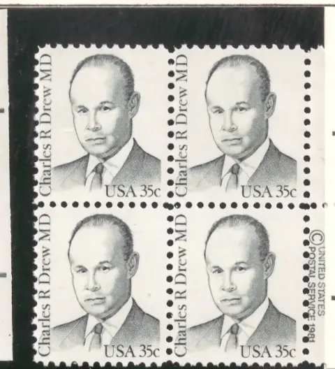 Charles R. Drew, MD – margin block of 4
