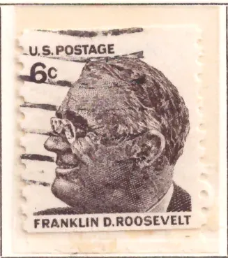 Franklin D. Roosevelt – Prominent Americans, sheet stamp