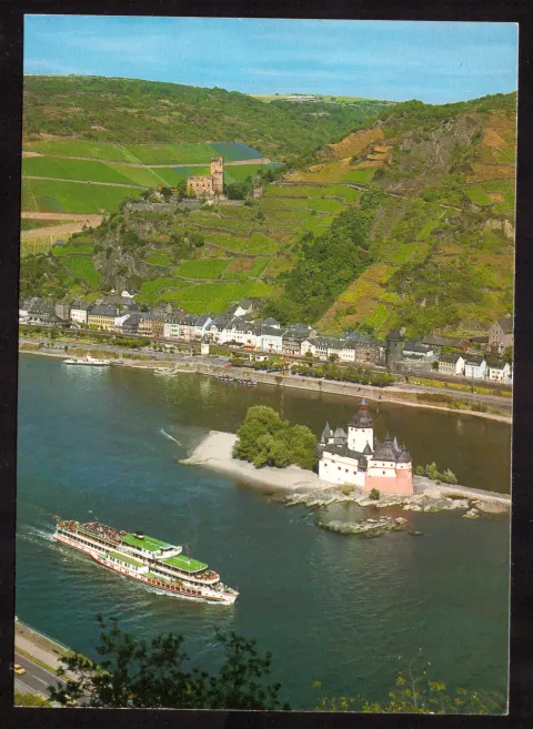 Kaub on the Rhine with Pfalzgrafenstein