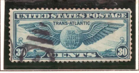 Trans-Atlantic Air Mail – Winged Globe
