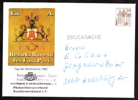 “Stamp Day 1980” philatelic-club postal stationery