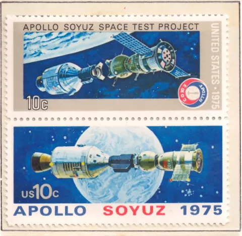 Apollo–Soyuz Space Test Project – se-tenant pair