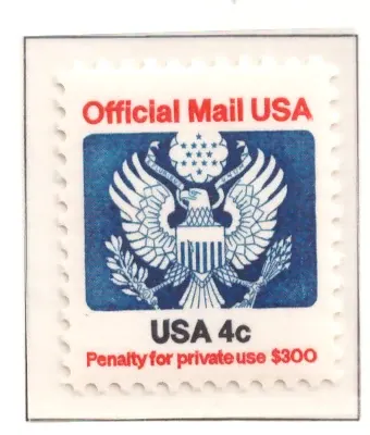 1983 Official Mail – 4-cent Great Seal