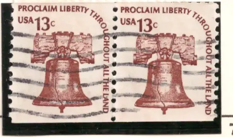 Liberty Bell – used horizontal pair