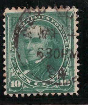 10 Cents – Daniel Webster (green, First Bureau)