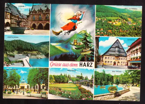 Greetings from the Harz – multi-view postcard