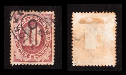 U.S. Postage Due – Large Numeral