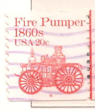 Fire Pumper 1860s, plate number 8
