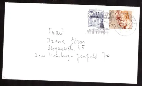 Cover to Hamburg with 110-pfennig mixed franking