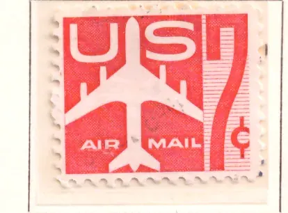 Air Mail – Red Jet Silhouette