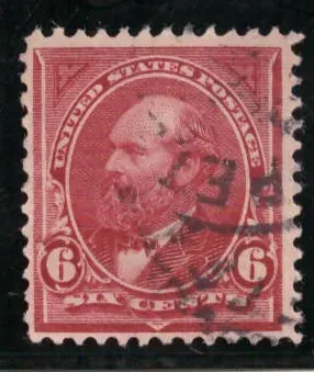 6 Cents – James A. Garfield (dull brown, First Bureau)