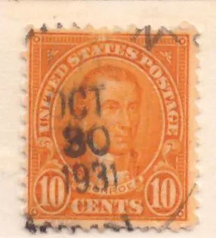 10 Cents – James Monroe, Fourth Bureau