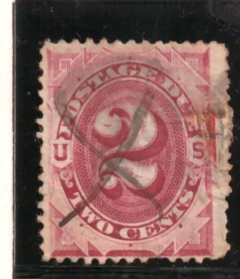 U.S. Postage Due – Large Numeral