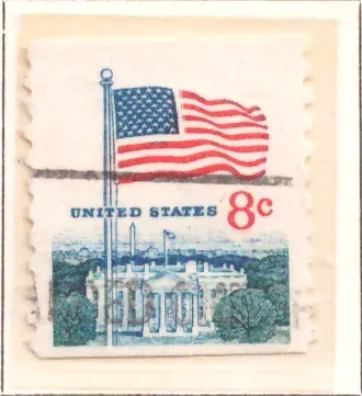Flag and White House – Nixon administration issue
