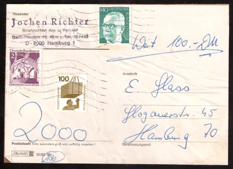 Value letter for DM 100 with mixed franking