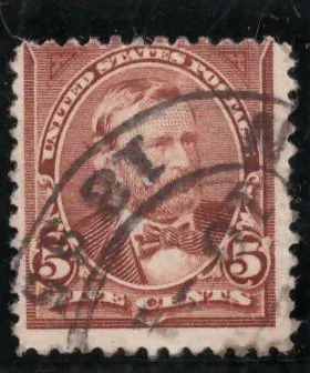 5 Cents – Ulysses S. Grant (red brown, First Bureau)