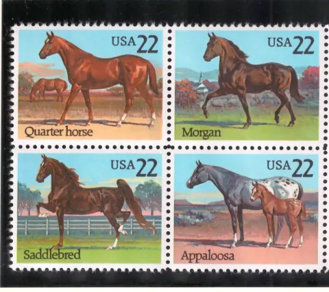 American Horses – Se-tenant Block