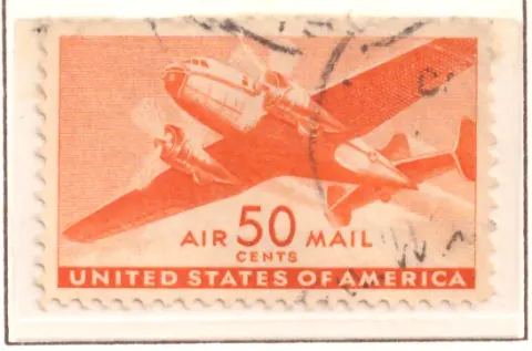 Transport Plane Airmail – 50 cents