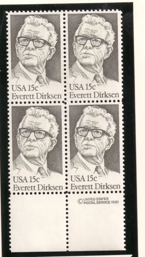 Everett Dirksen – margin block of 4