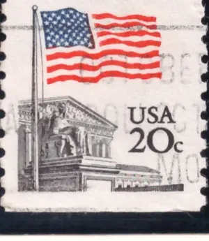 Flag over Supreme Court booklet single