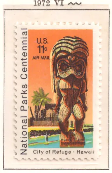 National Parks Centennial – City of Refuge, Hawaii air mail
