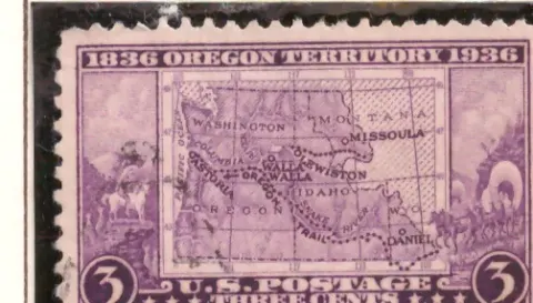 Oregon Territory Centennial – Map