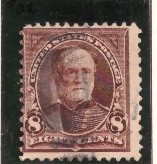 8 Cents – William T. Sherman, violet brown