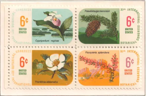 11th International Botanical Congress – se-tenant block of four