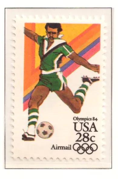 1983 Summer Olympics airmail – Soccer