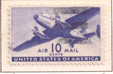 Transport Plane Airmail – 10 cents