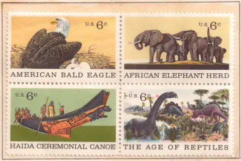 Natural History – se-tenant block of four