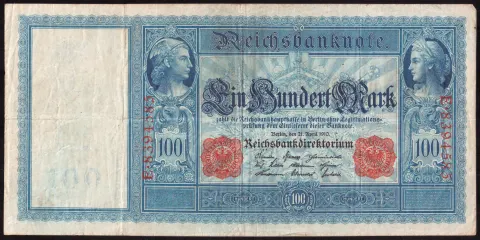 100 Mark – Reichsbanknote, red seals