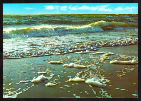 Sea surf on the German coast