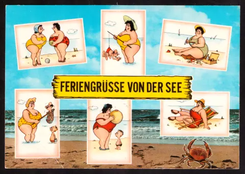 Humorous holiday greetings from the sea
